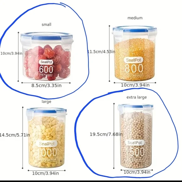 11 Pack Of 600 ml Containers-Airtight Food Storage Containers with Lids … - Picture 2 of 5